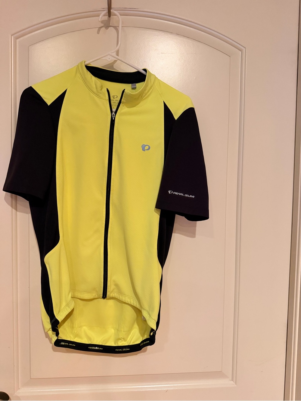 Pearl Izumi Black and Yellow Select Jersey size Large Women High Visibility EUC